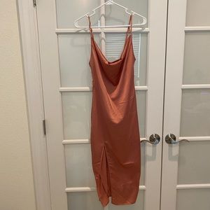 PLT Rose Strappy Cowl Neck Slip